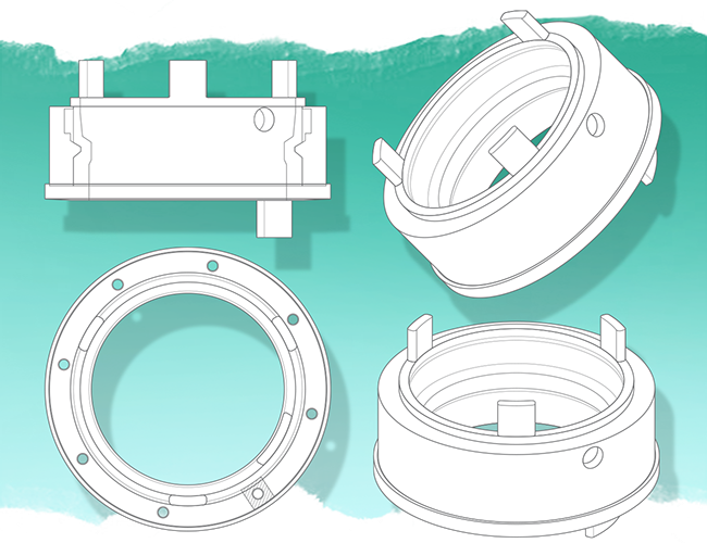 LePine Studios - Kabar: knife linears for catalog