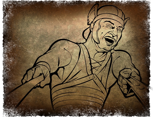 LePine Studios - J. Charlier Adv.: stylized illustration of customers entering online storefront