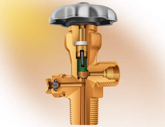 LePine Studios - Eberle Sciandra: realistic illustration of valve cutaway