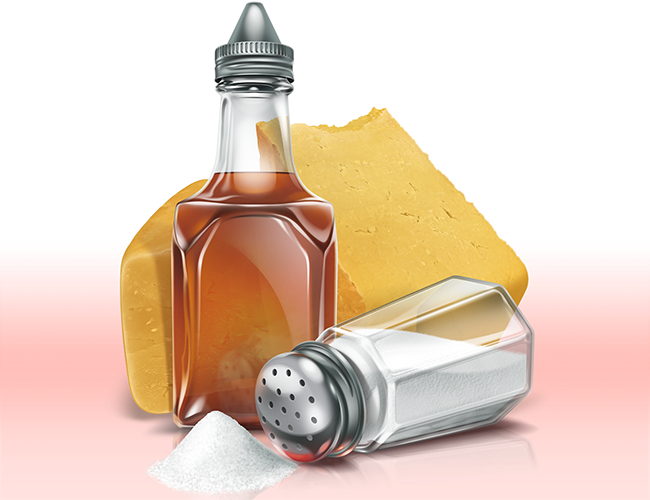 LePine Studios - realistic illustration | F-Bomb KetoKrunch Crisps: Salt & Vinegar flavor