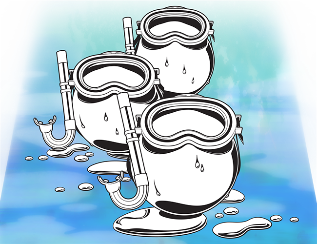 LePine Studios - Welch's: grape scuba divers graphic